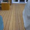 Stained decking