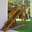 Stained deck with TWP Cedartone