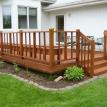 Stained deck with TWP Rustic